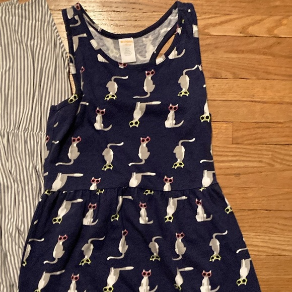 Size 10 dresses. The blue stripe one is size 12-14. All in great shape. - Picture 2 of 7